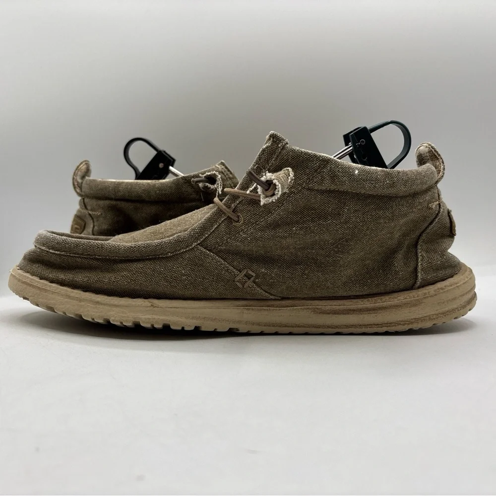 Hey Dude Conrad‎ L Mid Chukka Nut Brown Men’s Size 11 Lightweight Comfort Shoes